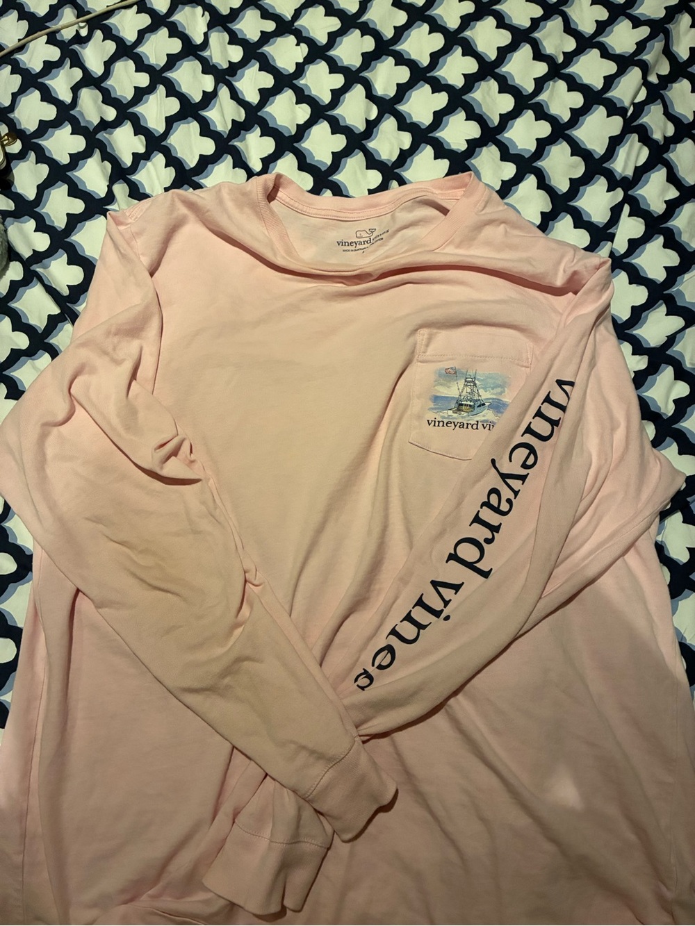 Vineyard Vines Marthas Vinyard Pink Tshirt